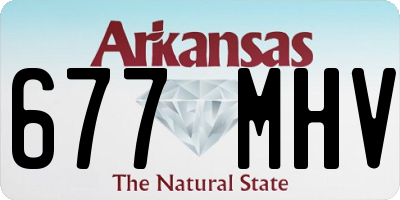 AR license plate 677MHV