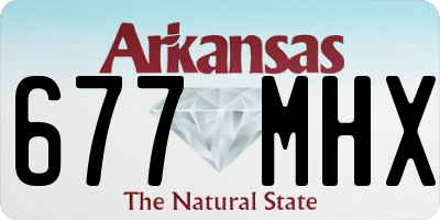 AR license plate 677MHX
