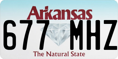 AR license plate 677MHZ