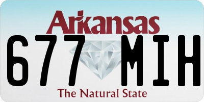 AR license plate 677MIH