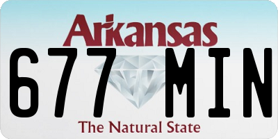 AR license plate 677MIN