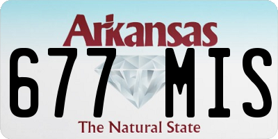 AR license plate 677MIS