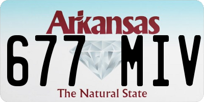 AR license plate 677MIV
