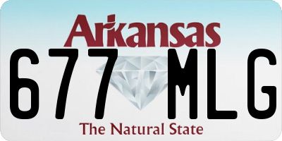 AR license plate 677MLG