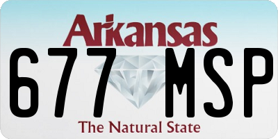 AR license plate 677MSP