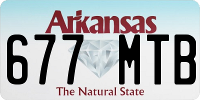 AR license plate 677MTB