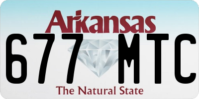 AR license plate 677MTC