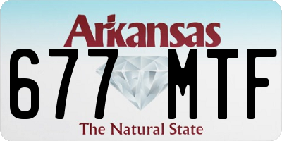 AR license plate 677MTF
