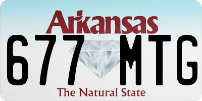 AR license plate 677MTG