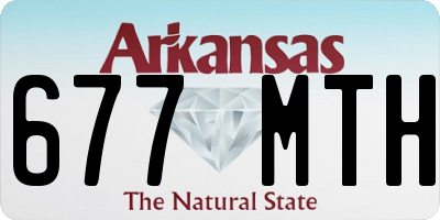 AR license plate 677MTH