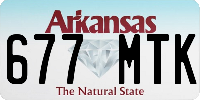 AR license plate 677MTK