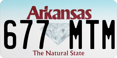 AR license plate 677MTM