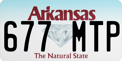 AR license plate 677MTP