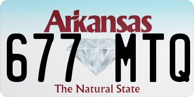 AR license plate 677MTQ