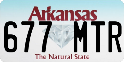 AR license plate 677MTR