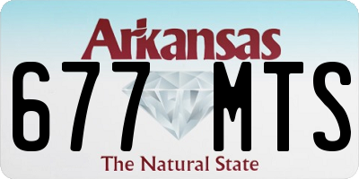 AR license plate 677MTS