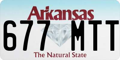 AR license plate 677MTT