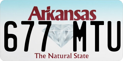 AR license plate 677MTU