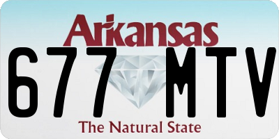 AR license plate 677MTV