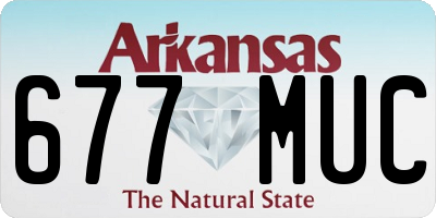 AR license plate 677MUC