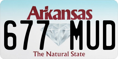 AR license plate 677MUD