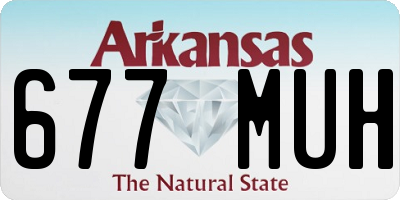 AR license plate 677MUH