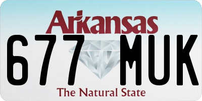 AR license plate 677MUK