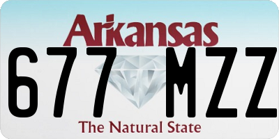 AR license plate 677MZZ
