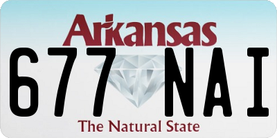 AR license plate 677NAI