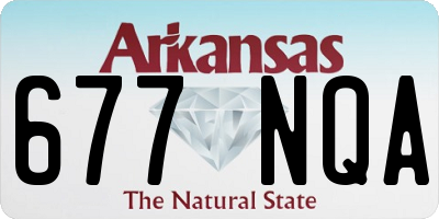 AR license plate 677NQA