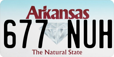 AR license plate 677NUH