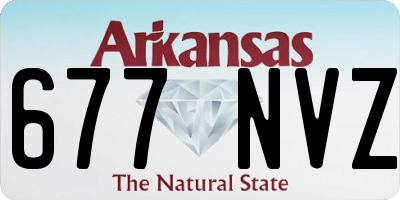 AR license plate 677NVZ