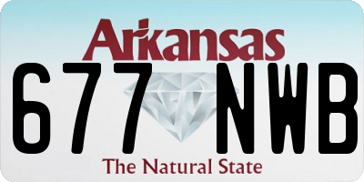 AR license plate 677NWB