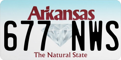AR license plate 677NWS
