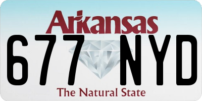 AR license plate 677NYD