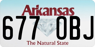 AR license plate 677OBJ