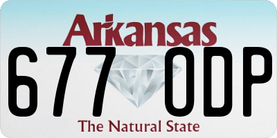 AR license plate 677ODP