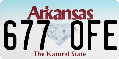 AR license plate 677OFE