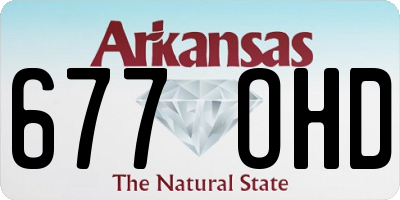 AR license plate 677OHD