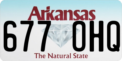 AR license plate 677OHQ