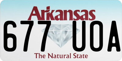 AR license plate 677UOA