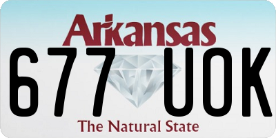 AR license plate 677UOK