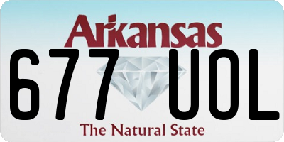 AR license plate 677UOL