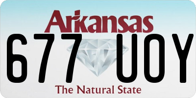 AR license plate 677UOY