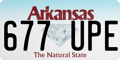 AR license plate 677UPE