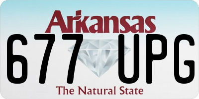 AR license plate 677UPG