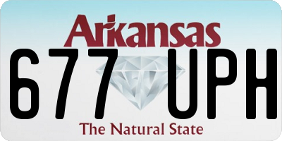 AR license plate 677UPH
