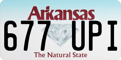 AR license plate 677UPI