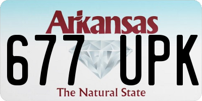 AR license plate 677UPK