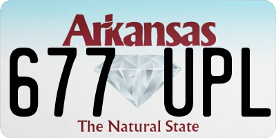 AR license plate 677UPL